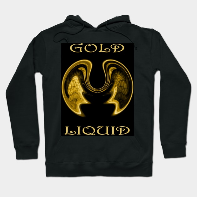 Liquid Gold Millionaire Sacred Geometry 3D Hoodie by PlanetMonkey